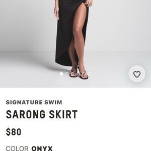 Elegant Black Sarong Skirt